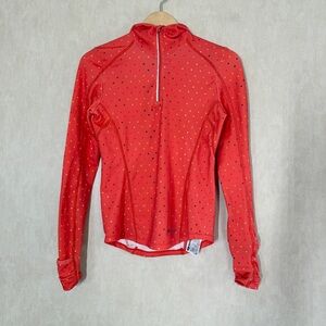 Sugoi Women’s Speedster 4 Cycling Jersey Top 1/4 Zip Longsleeve in Polka Dot S